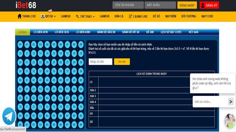 Giới thiệu về lô đề và kinh nghiệm chơi tại Ibet68 4 Trên trang chính của Ibet68, bạn sẽ thấy danh sách các sảnh chơi lô đề