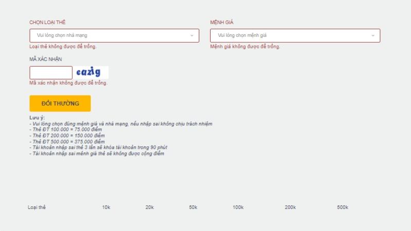 Rút tiền IBet68 - đổi thưởng uy tín và không mất phí 2 Rút tiền IBet68 bằng thẻ cào