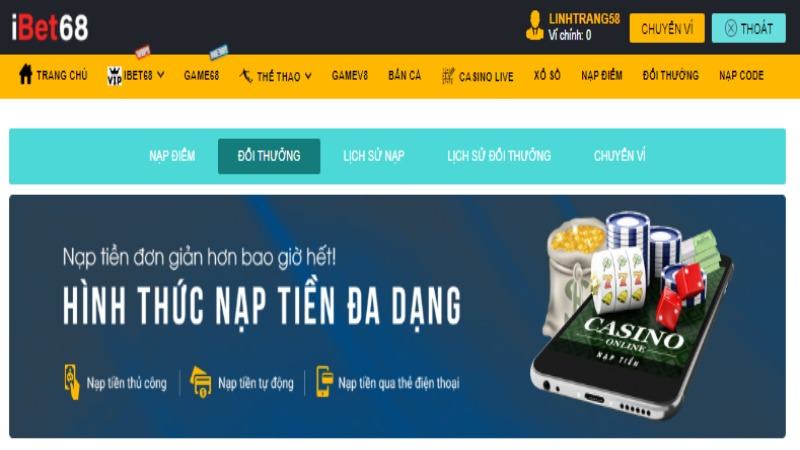 Rút tiền IBet68 - đổi thưởng uy tín và không mất phí 1 rut-tien-ibet68